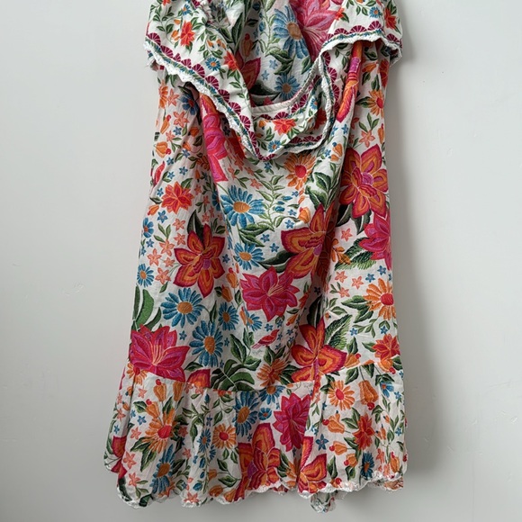 Farm Rio Bloom Garden Halter Mini Dress Size: L - Picture 11 of 12